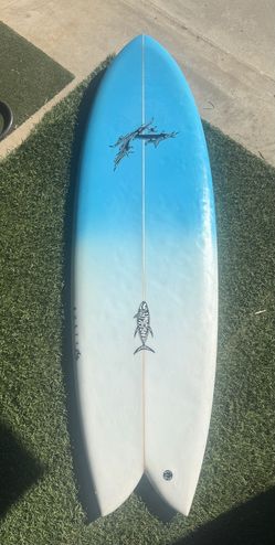 5’9 Rusty 419 Twin Fish Surfboard