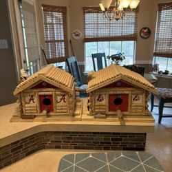 Two New Handmade Alabama Birdhouses With Chimney 
