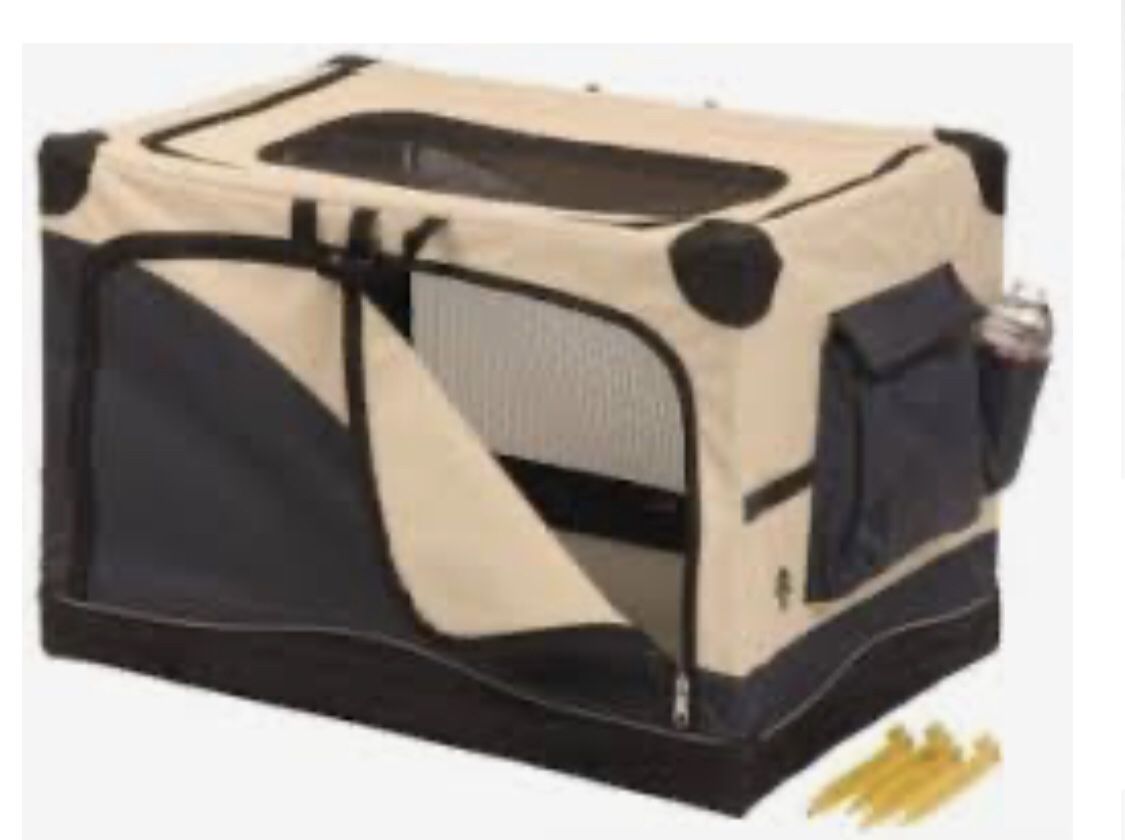 Travel collapsible dog crate - medium size