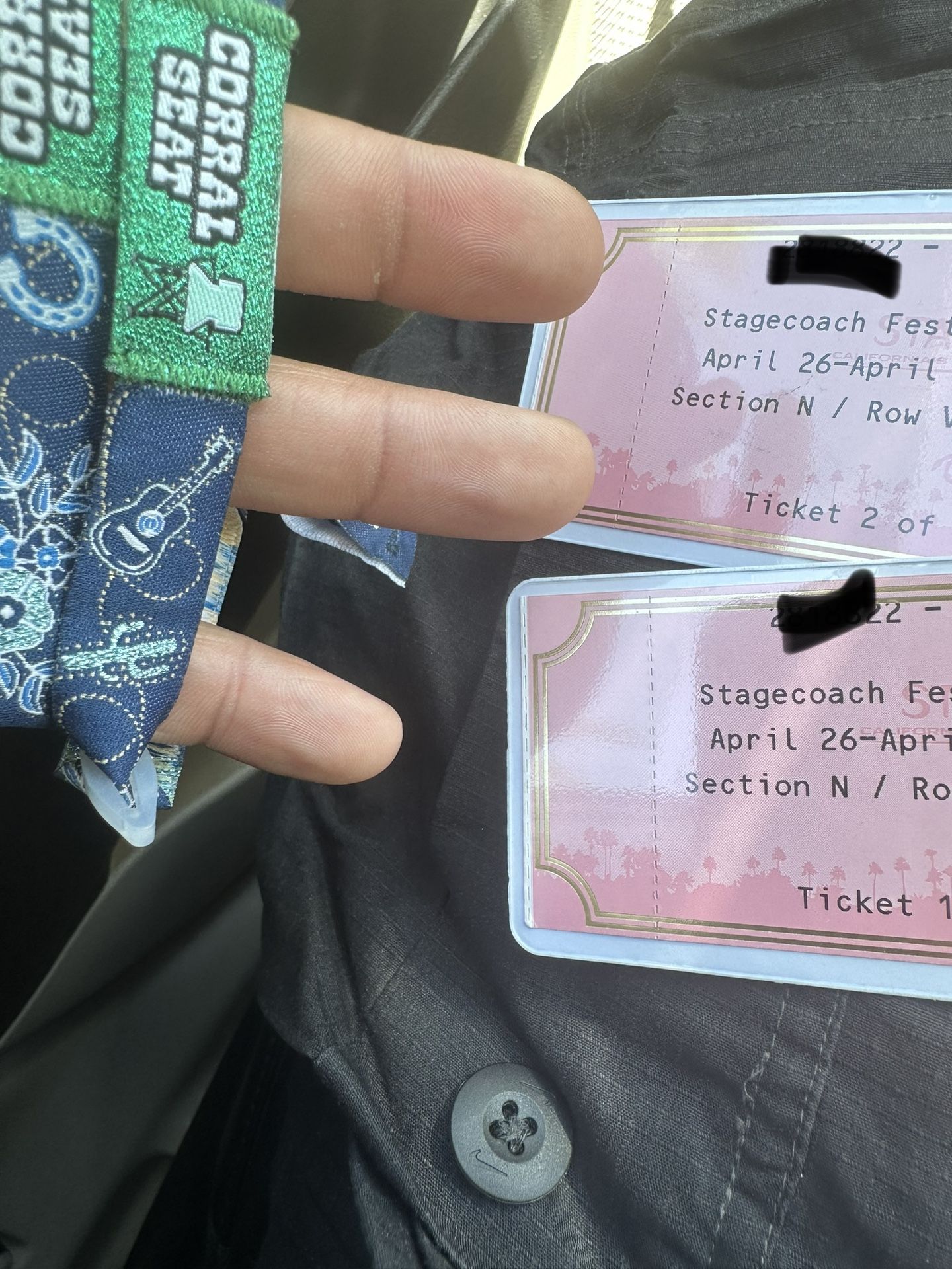 2 Stagecoach VIP Corral Seats For Sale 