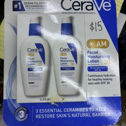 CeraVe AM Facial Moisturizing Lotion 2-Pack