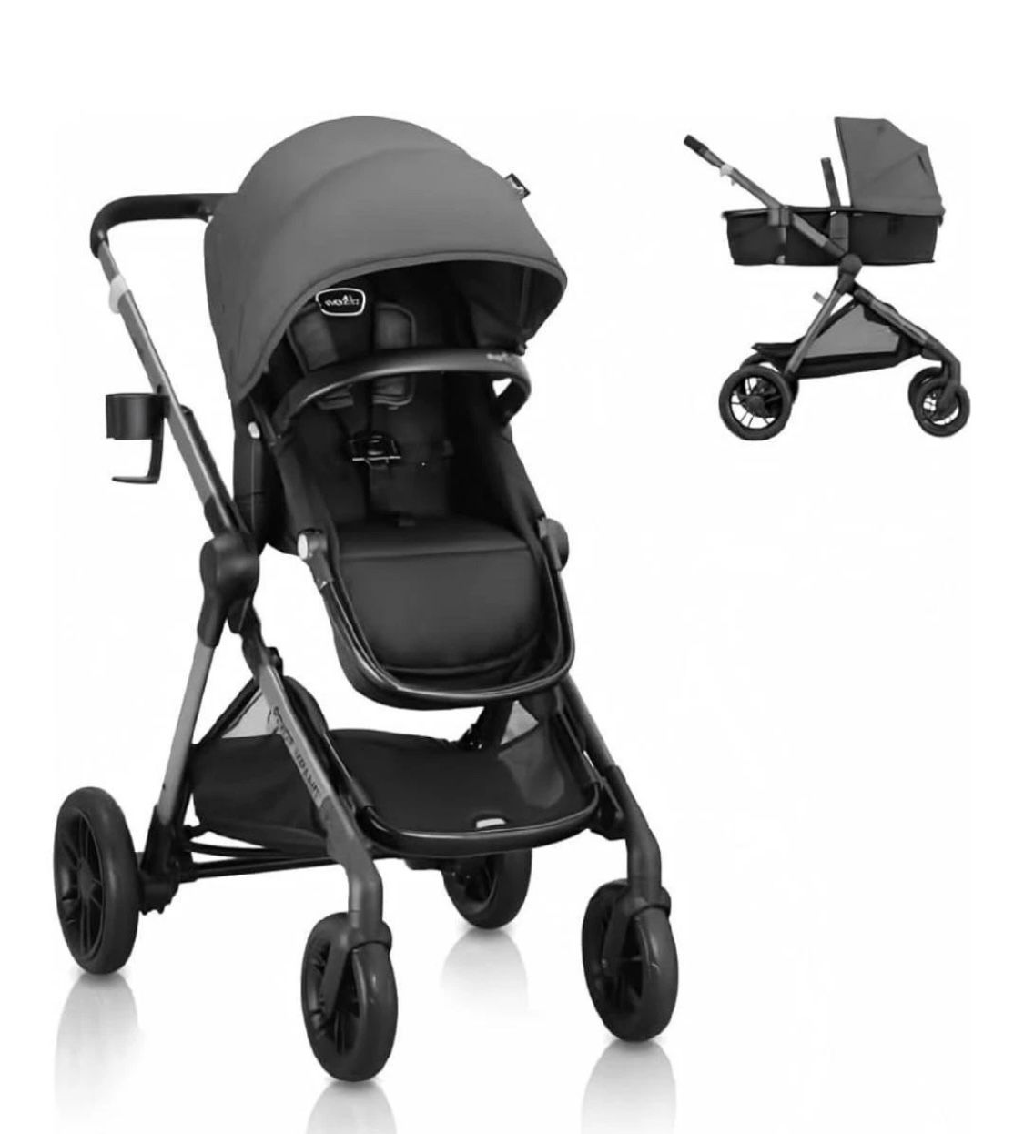 NEW Evenflo Pivot Xpand Modular Stroller Sabino Gray New, Open Box