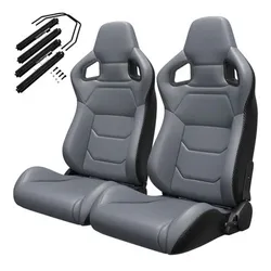 2 PCS Universal Racing Seats