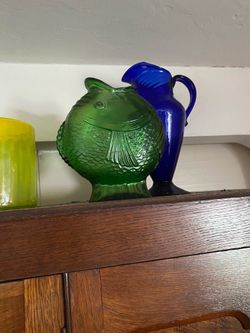 Vintage baccarat fish vase