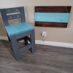 Handmade Stool And Folding Table