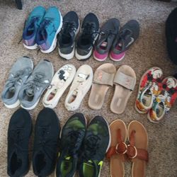 Shoes (15) Pairs Womans Size 8s Mens Size 11s