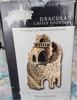 Vintage Dracula waterfall castle decor