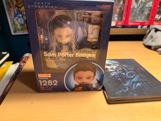 Death Stranding BB Pod, case, and Sam Nendoroid