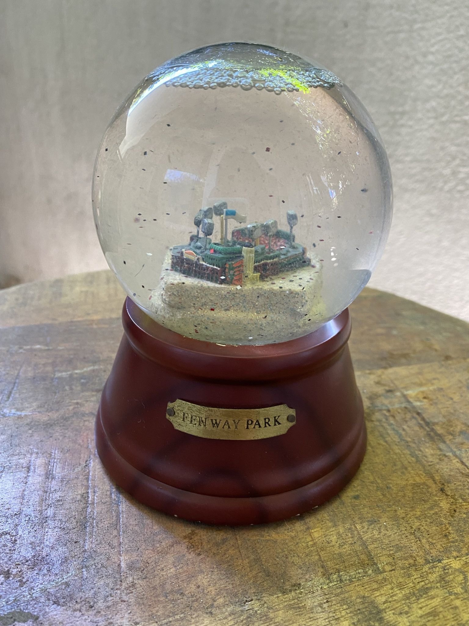 fenway park musical snow globe - boston red sox baseball fan