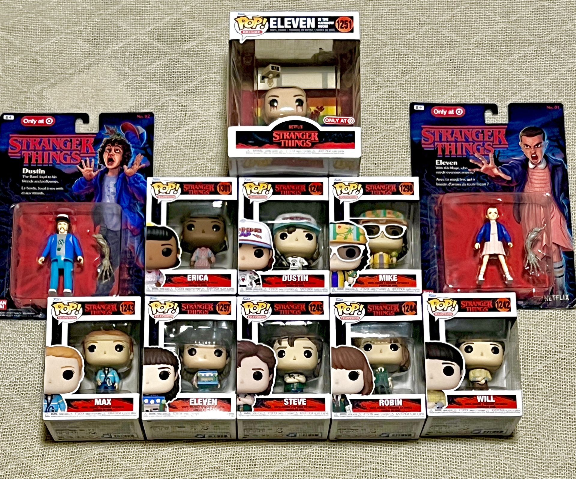 Stranger Things Funko Pop & Band Dai Action Figures