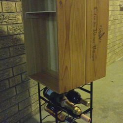 Custom wine crate drink station