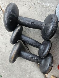 3 barbells