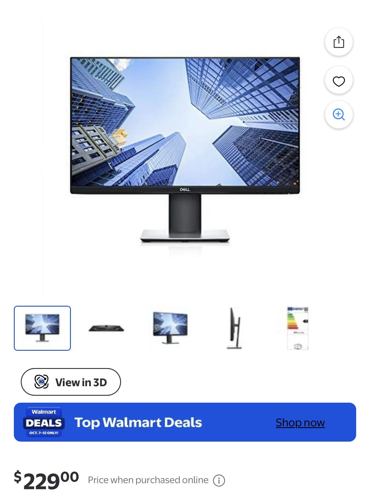 Dell P2419H 24" Inch Computer Monitor