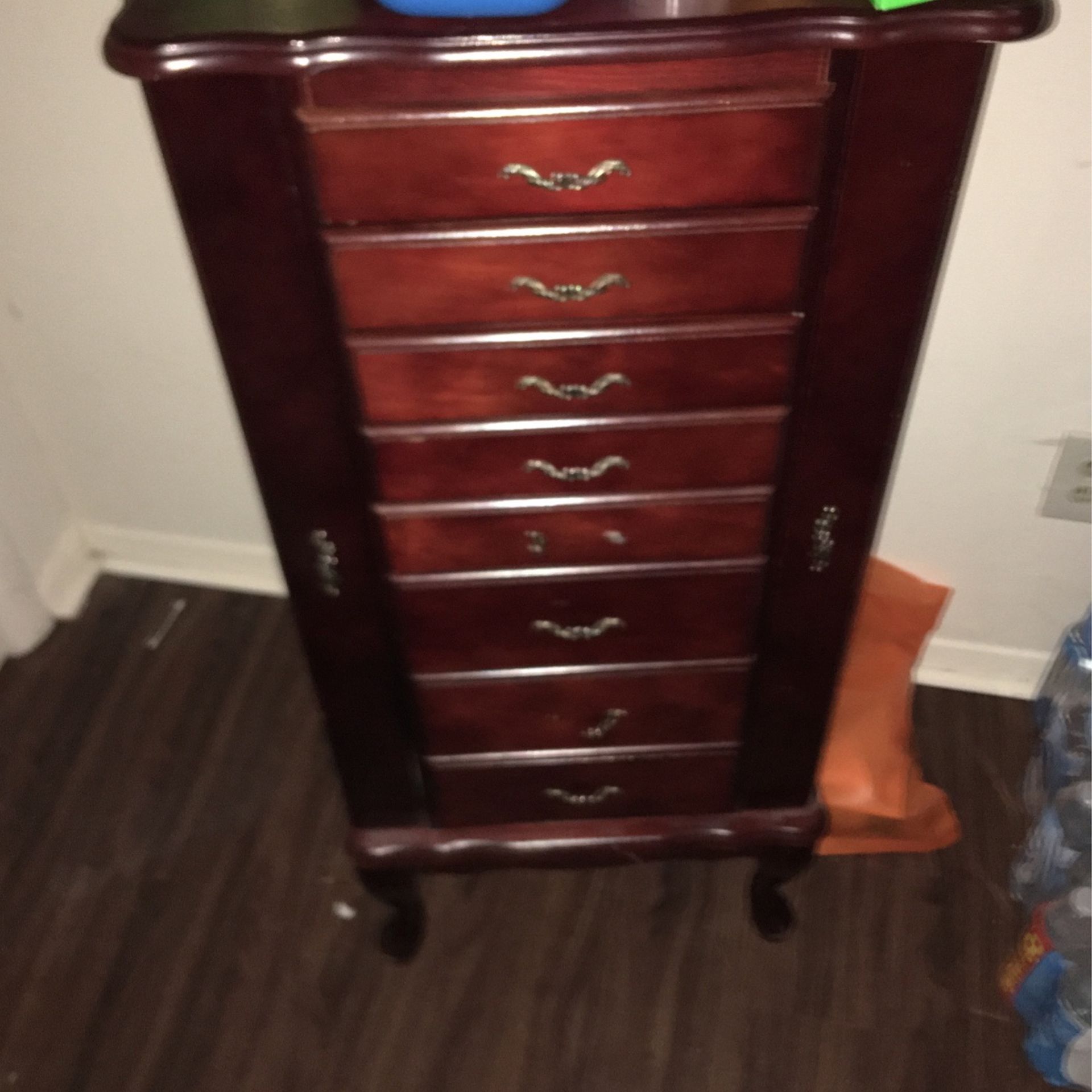 Cherry Wood Cabinet/Jewelry & Trinket Box