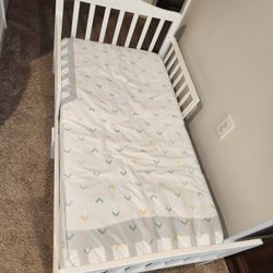Toddler Size Bed W/ Waterproof Mattress 