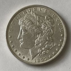 1897 Morgan Silver Dollar Luster Uncirculated 