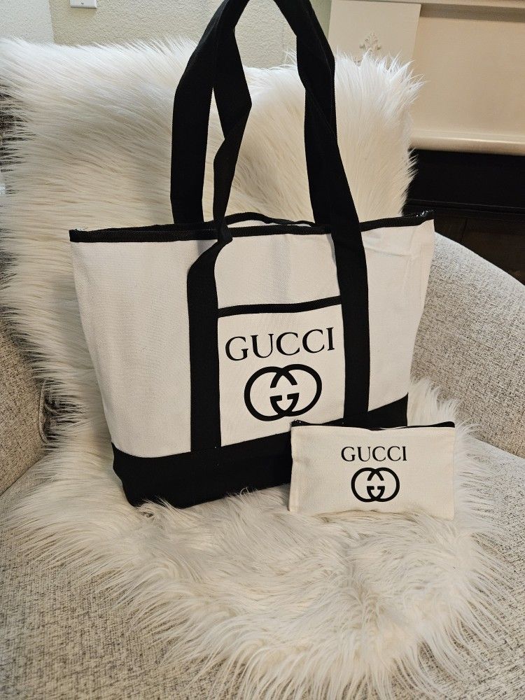 Canvas Totebag.+ Matching Pouch
