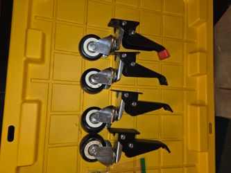 Heavy duty workbench casters with brake