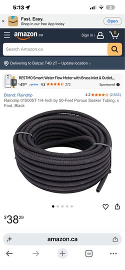 Rain drip soaker tubing new