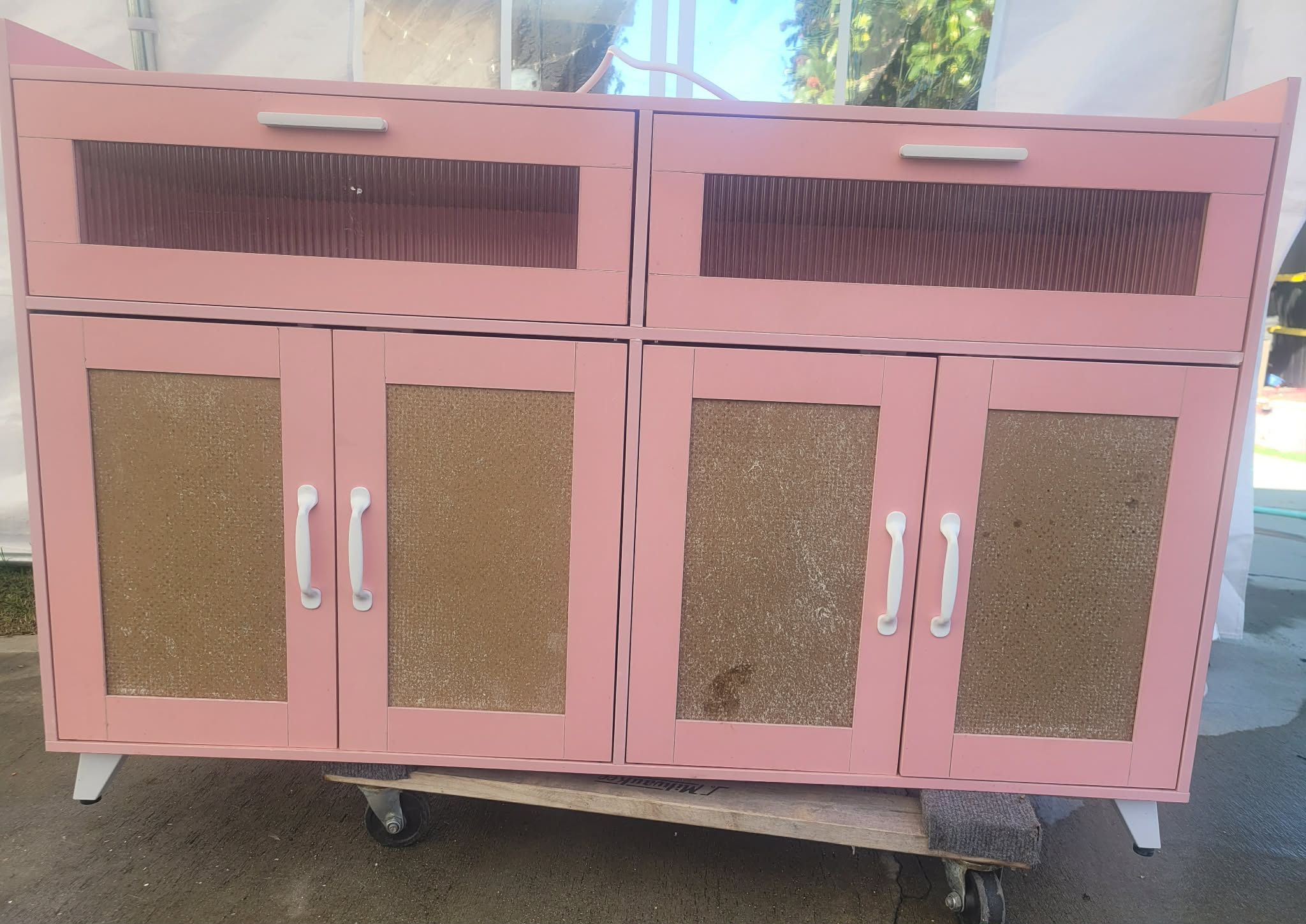 Pink Dresser/Cabinets