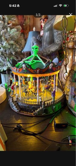 Lemax Halloween carousel