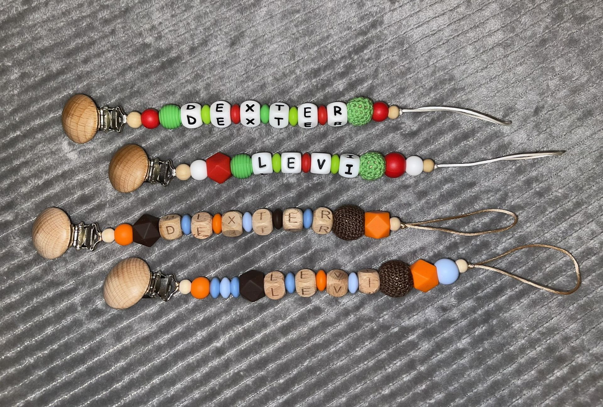 Personalized Baby Pacifier Clips & Teether Toys