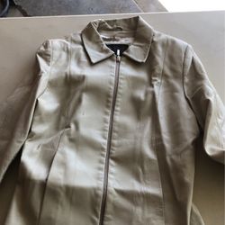 womens  leather jacket  L