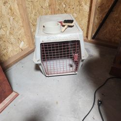 Pet Crate, Bruch,& Bowl