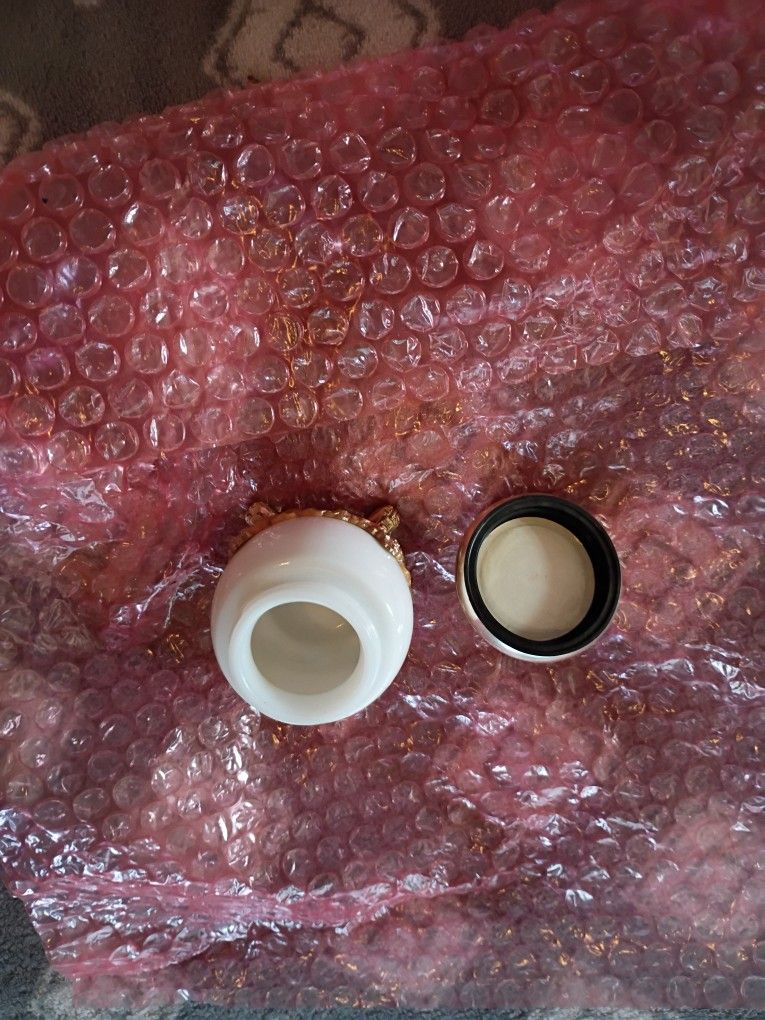 Avon Makeup Glass Jar 