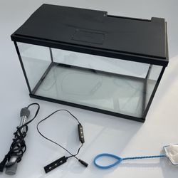 10 Gallon Fish Tank w/ Accessories