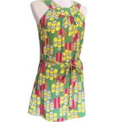 Anthropologie Geometric Pattern Dress 