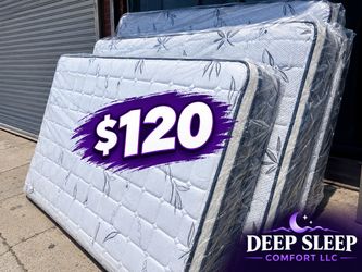 NEW  WHITE BAMBOO MATTRESS