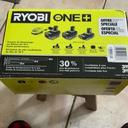 Ryobi 18v One+ Battery Kit