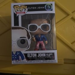 New! 2017 Funko Pop! Vinyl: Elton John - Red, White, & Blue #63 Vaulted Retired!