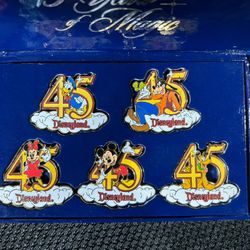 Disneyland 45th Anniversary , Magic In The Stars, 5 Pin Box Set