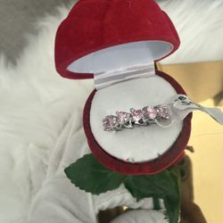 Pink Moissanite Eternity Ring 💍