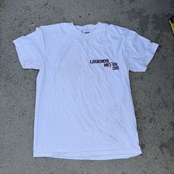 White Vlone Legends Never Die T-shirt size medium