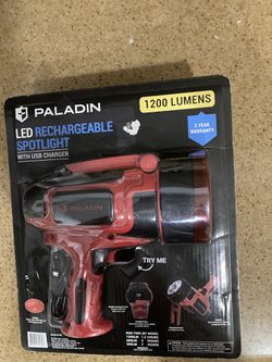 NEW Paladin LED Rechargeable Spotlight With USB Charger Thumbnail