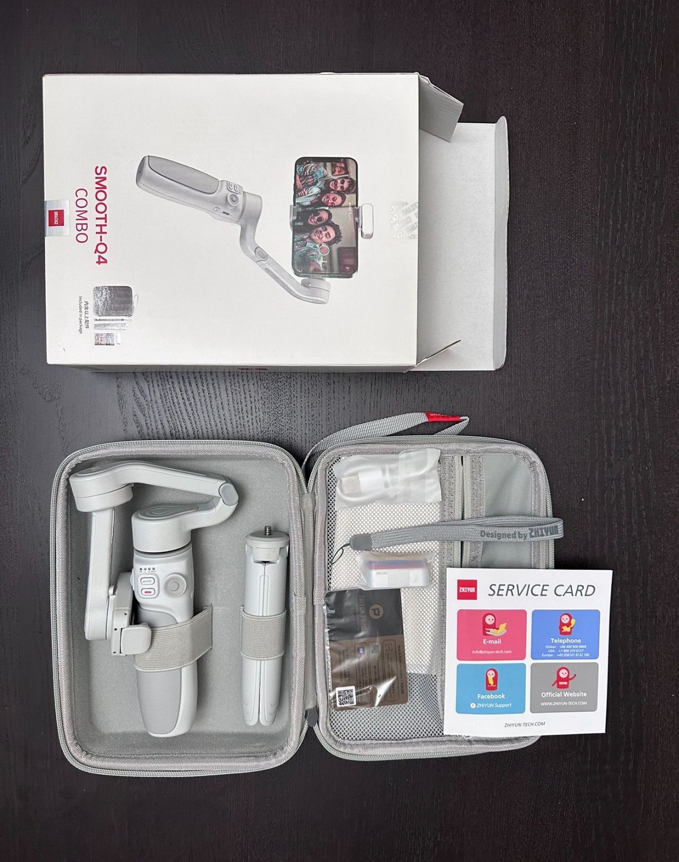 ZHIYUN Smooth Q4 Combo Gimbal Stabilizer, 3-Axis Smartphone Phone Gimbal