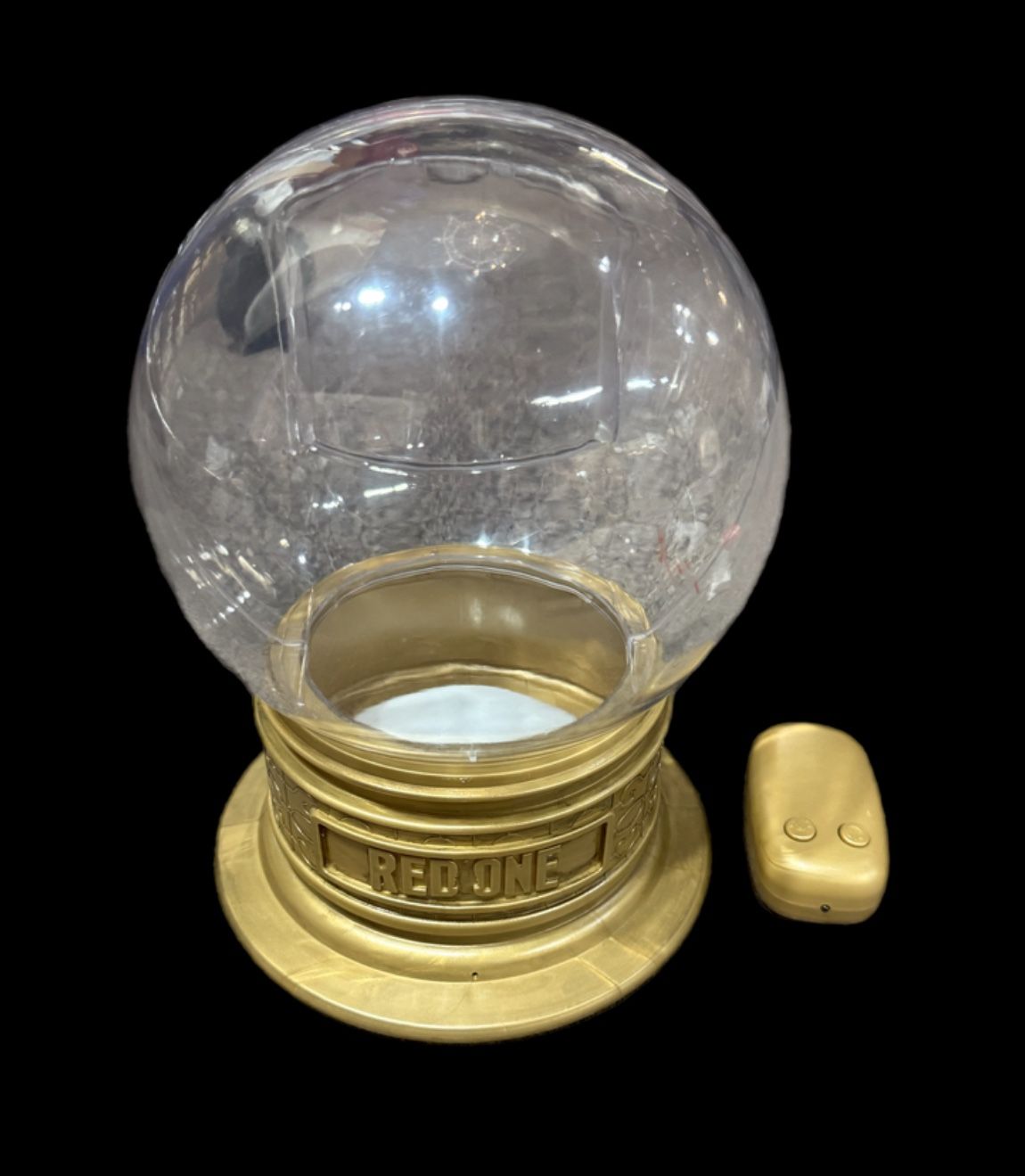 Red One Snow Globe Lightup Popcorn Bucket With Remote REGAL EXCLUSIVE NEW