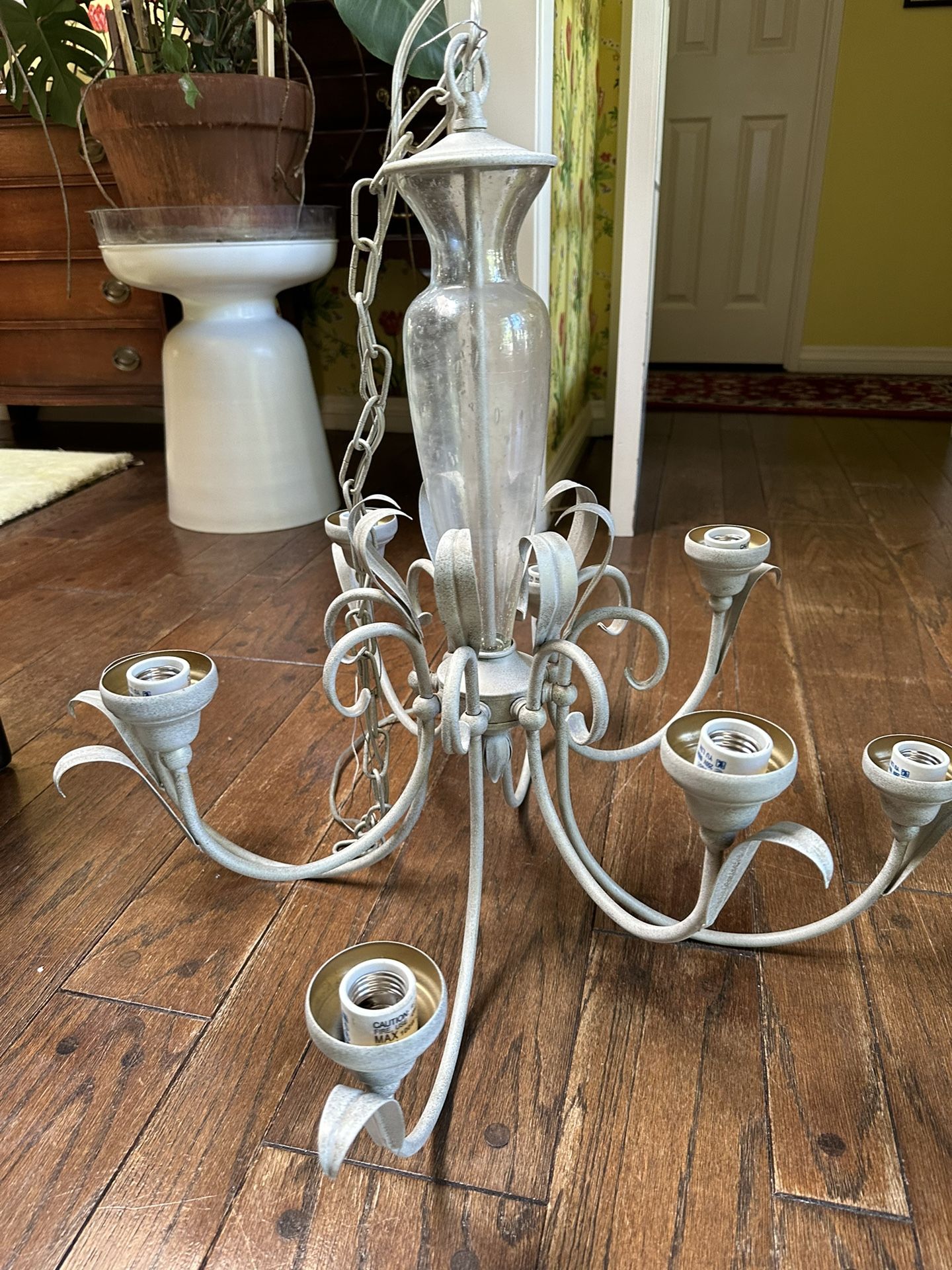 Vintage French Style 60s Chandelier