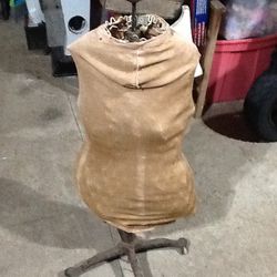 Antique Dress Form With Cast Iron Legs 