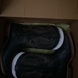 black boots