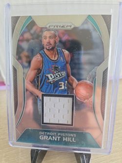 Pistons  Grant  Hill  Jersey  Card