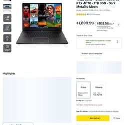 Alienware M16 R2 Ultra 7, w/4070