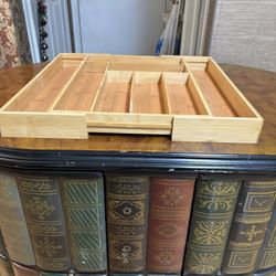 Bamboo Expanding Organizer Desk Crafts 