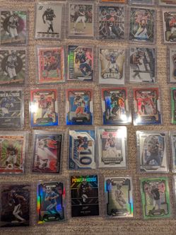 63 Card Football Lot - RC's, Superstars, Colored, Inserts etc