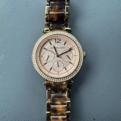 Michael Kors Rose Gold & Brown Watch