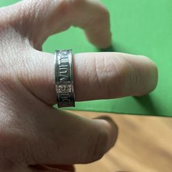 Engraved Band Size 6 Inside Stamped 750