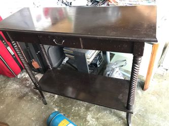 End table about 3ft high x 3.5 ft long x 14” wide aprox